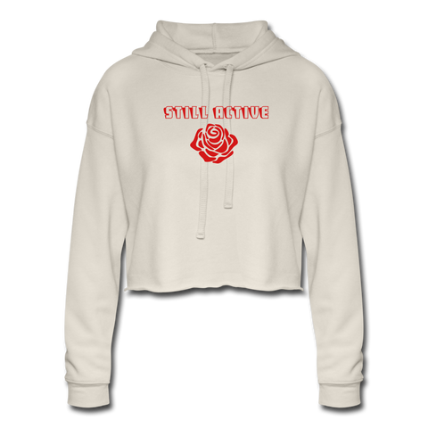 Still Active "Space Rose" Cropped Hoodie - dust